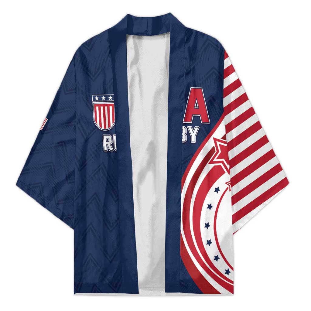 Custom USA Rugby 2026 Kimono Sporty Style