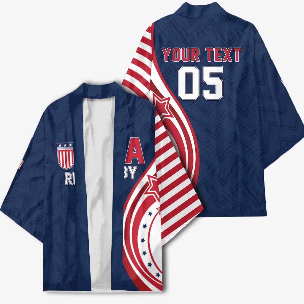 Custom USA Rugby 2026 Kimono Sporty Style