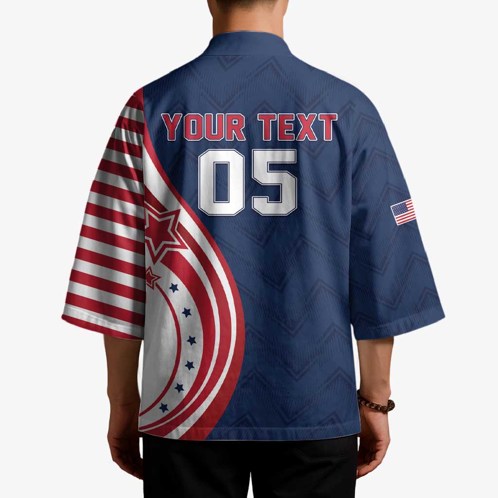 Custom USA Rugby 2026 Kimono Sporty Style