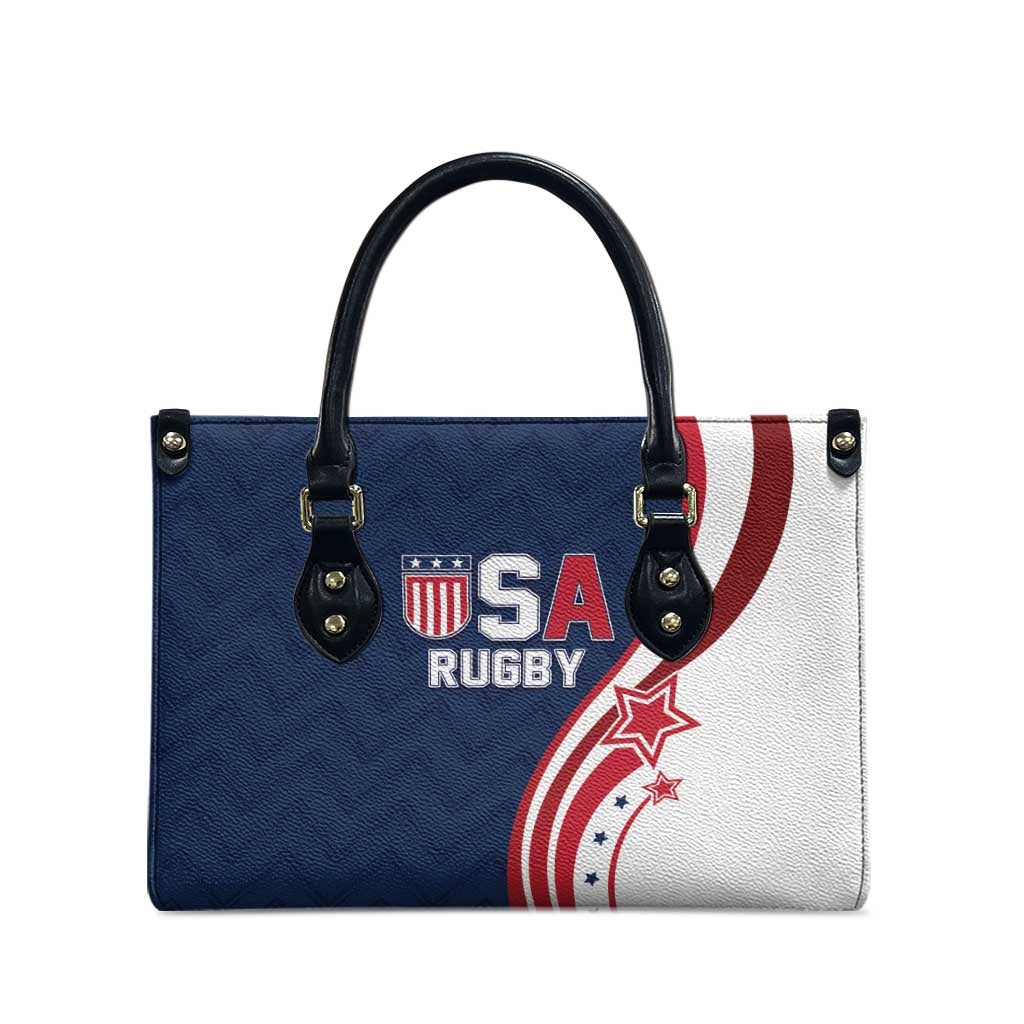 USA Rugby 2026 Leather Bag Sporty Style