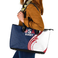 USA Rugby 2026 Leather Tote Bag Sporty Style