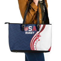 USA Rugby 2026 Leather Tote Bag Sporty Style