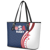 USA Rugby 2026 Leather Tote Bag Sporty Style