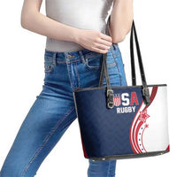 USA Rugby 2026 Leather Tote Bag Sporty Style