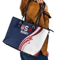 USA Rugby 2026 Leather Tote Bag Sporty Style
