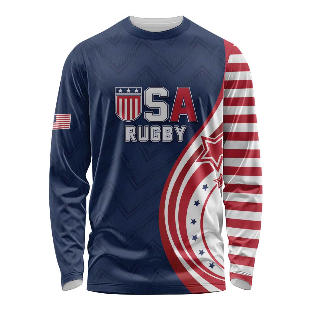 Custom USA Rugby 2026 Long Sleeve Shirt Sporty Style