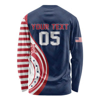 Custom USA Rugby 2026 Long Sleeve Shirt Sporty Style