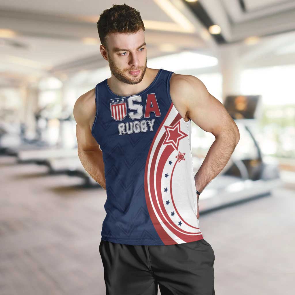 Custom USA Rugby 2026 Men Tank Top Sporty Style