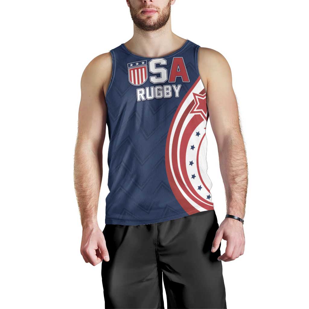 Custom USA Rugby 2026 Men Tank Top Sporty Style