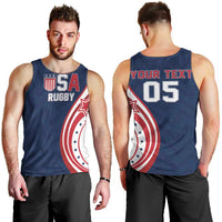 Custom USA Rugby 2026 Men Tank Top Sporty Style