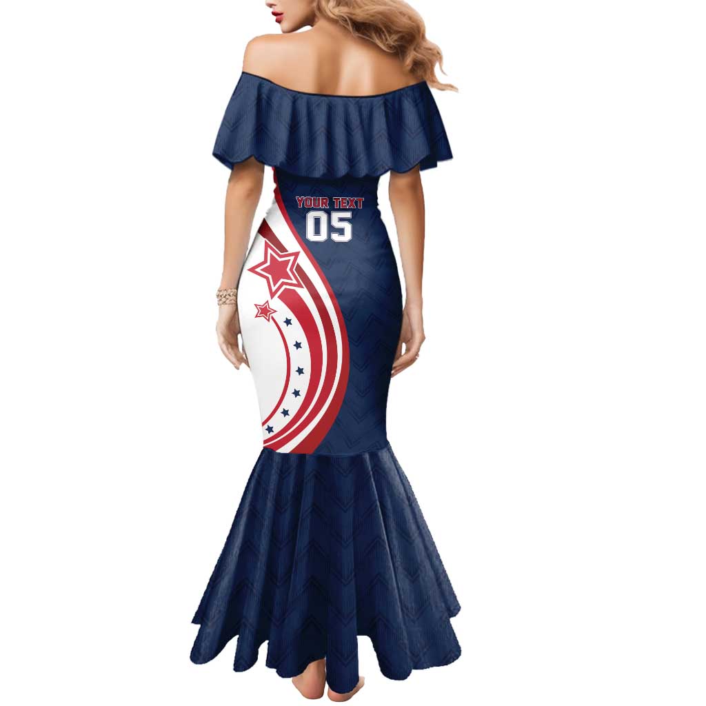 Custom USA Rugby 2026 Mermaid Dress Sporty Style