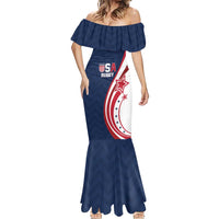 Custom USA Rugby 2026 Mermaid Dress Sporty Style
