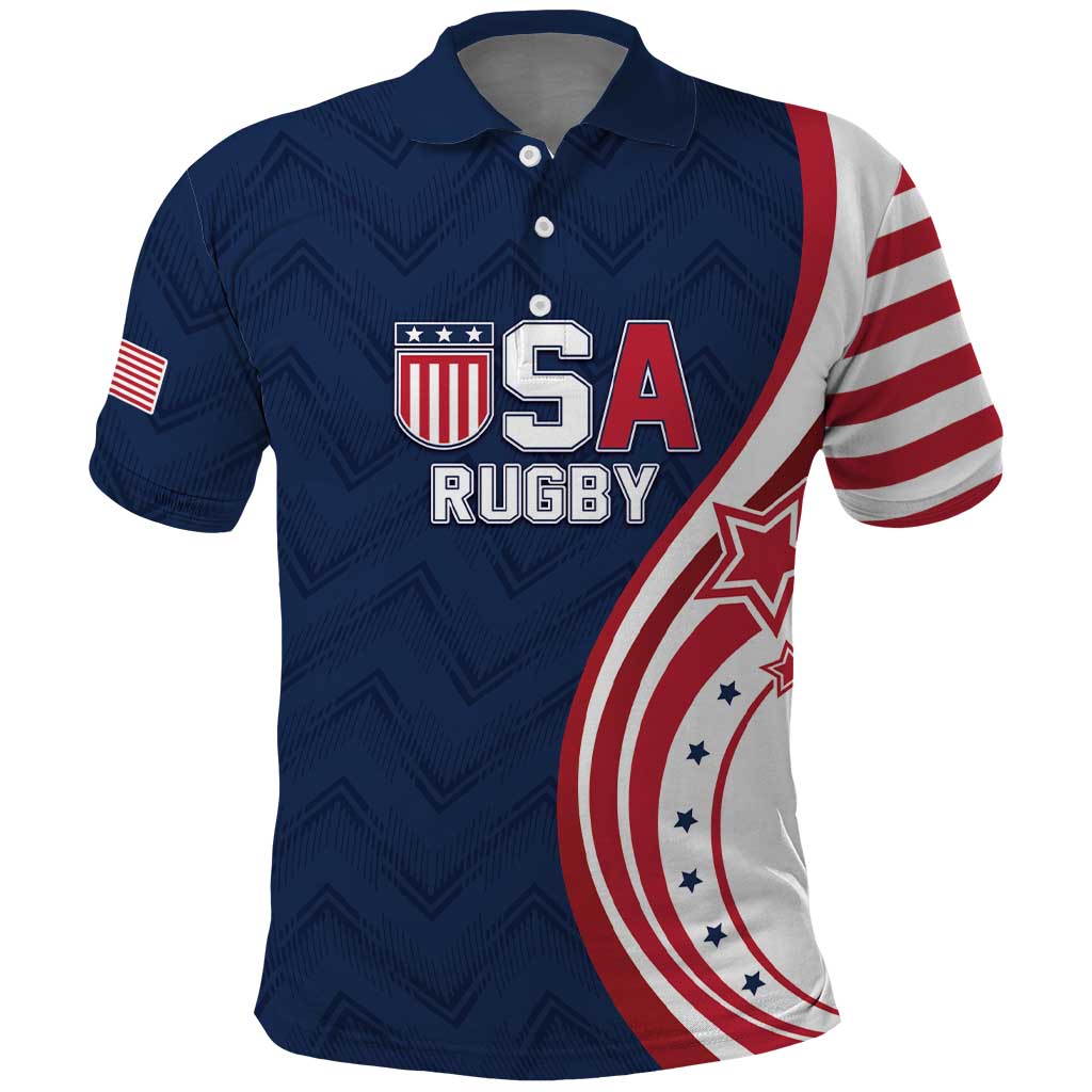 Custom USA Rugby 2026 Polo Shirt Sporty Style