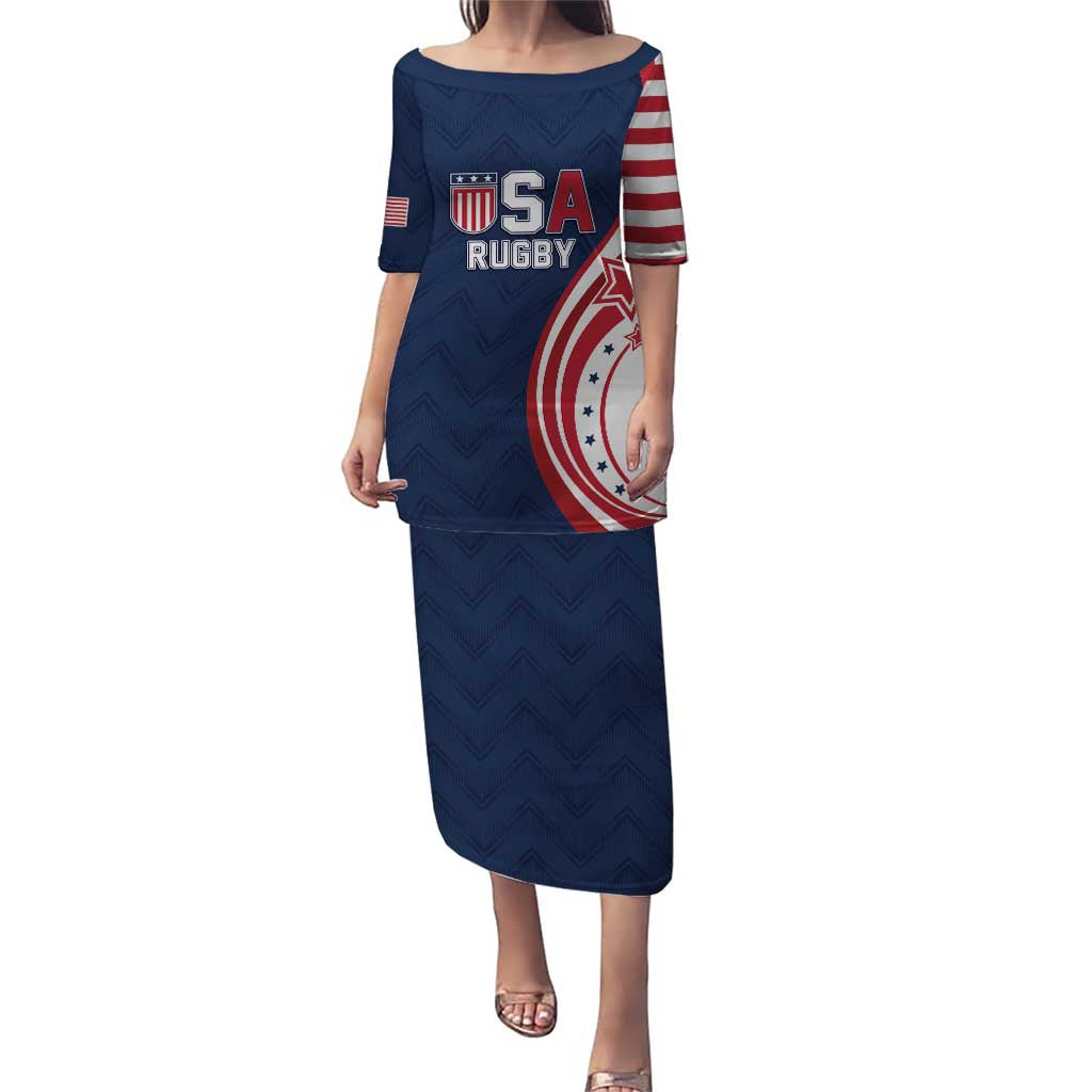 Custom USA Rugby 2026 Puletasi Sporty Style