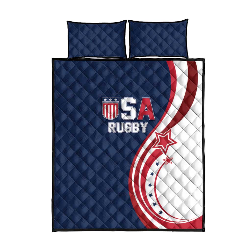 USA Rugby 2026 Quilt Bed Set Sporty Style