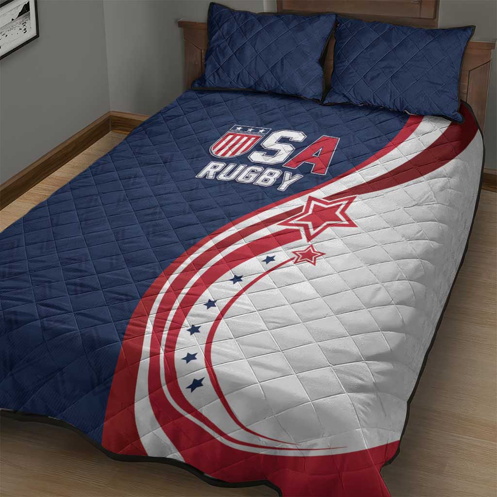 USA Rugby 2026 Quilt Bed Set Sporty Style