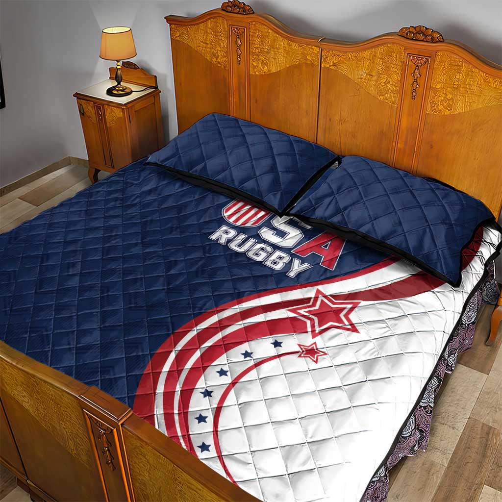 USA Rugby 2026 Quilt Bed Set Sporty Style