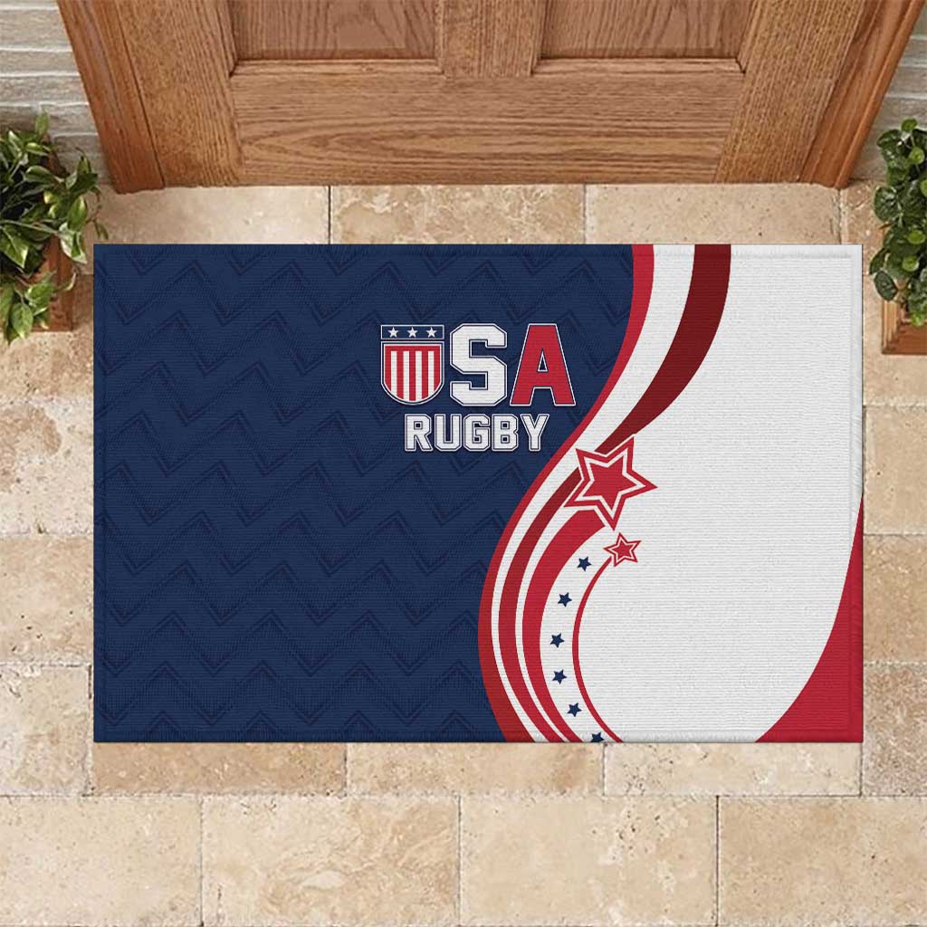 USA Rugby 2026 Rubber Doormat Sporty Style