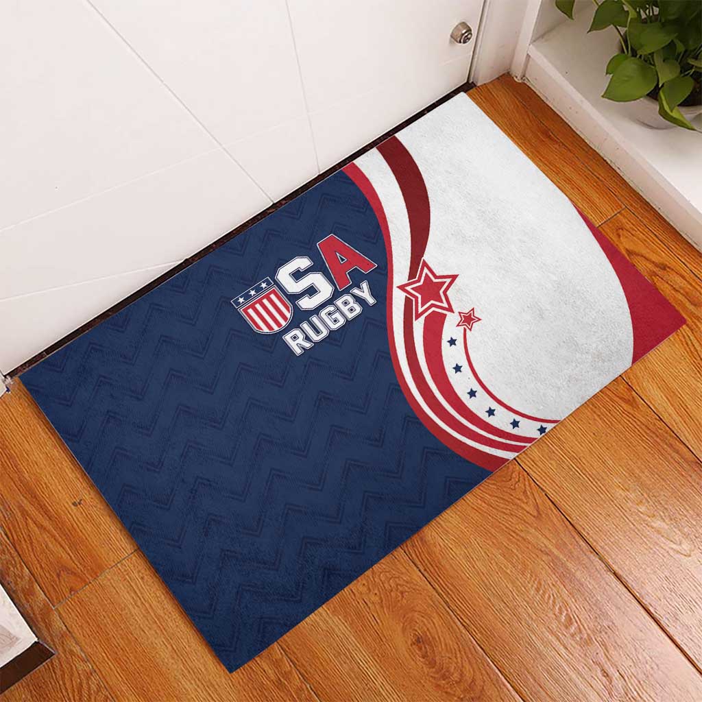 USA Rugby 2026 Rubber Doormat Sporty Style