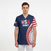 Custom USA Rugby 2026 Scrub Top Sporty Style