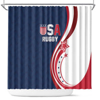 USA Rugby 2026 Shower Curtain Sporty Style