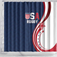 USA Rugby 2026 Shower Curtain Sporty Style