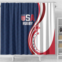 USA Rugby 2026 Shower Curtain Sporty Style