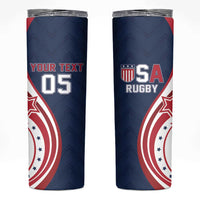 Custom USA Rugby 2026 Skinny Tumbler Sporty Style