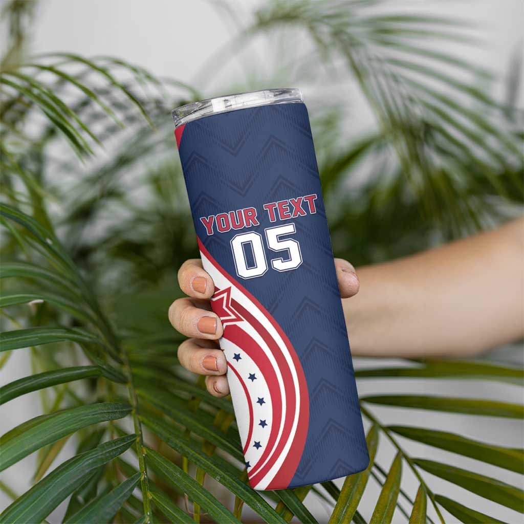 Custom USA Rugby 2026 Skinny Tumbler Sporty Style