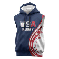 Custom USA Rugby 2026 Sleeveless Hoodie Sporty Style