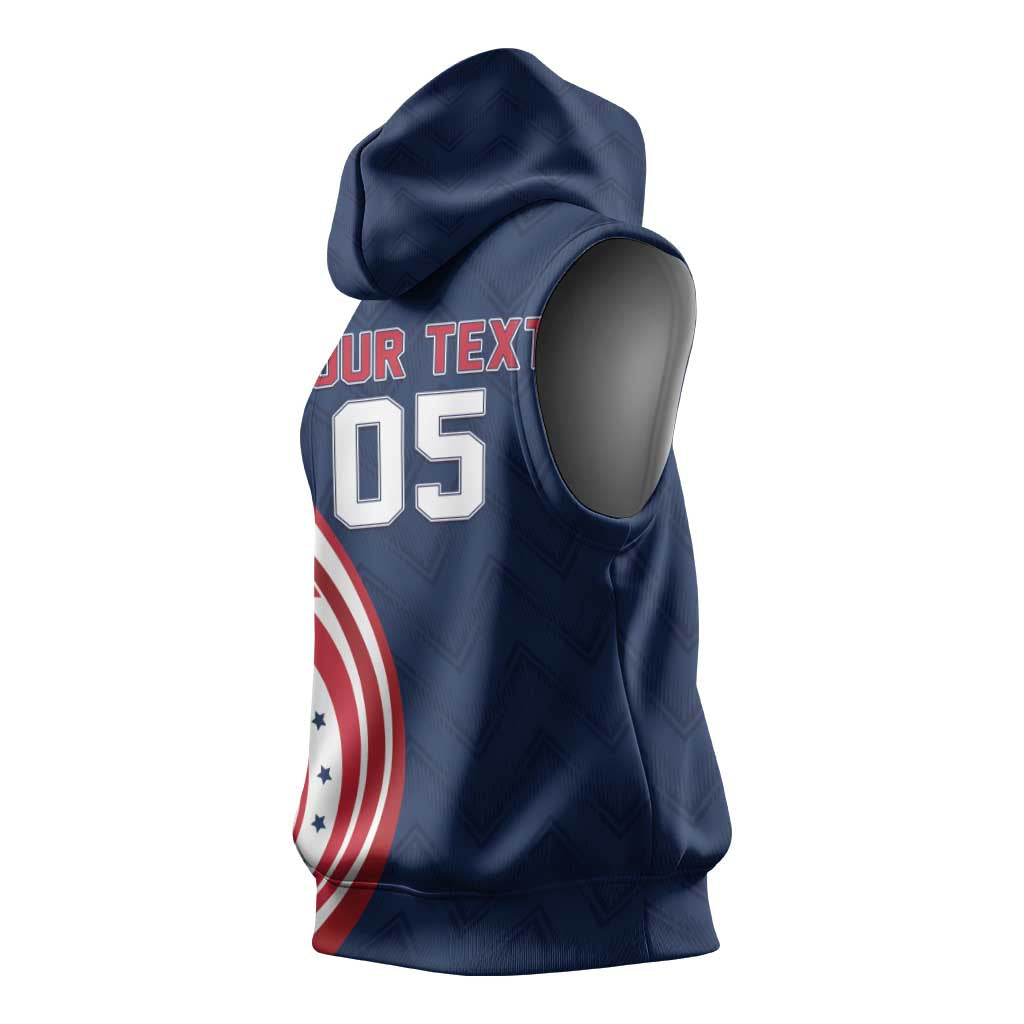 Custom USA Rugby 2026 Sleeveless Hoodie Sporty Style
