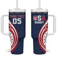Custom USA Rugby 2026 Tumbler With Handle Sporty Style