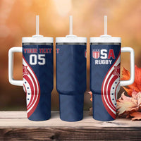 Custom USA Rugby 2026 Tumbler With Handle Sporty Style