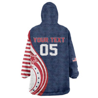 Custom USA Rugby 2026 Wearable Blanket Hoodie Sporty Style
