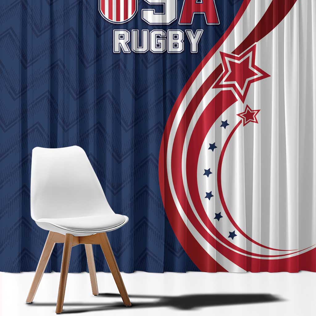 USA Rugby 2026 Window Curtain Sporty Style