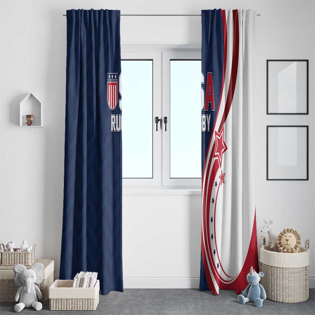 USA Rugby 2026 Window Curtain Sporty Style