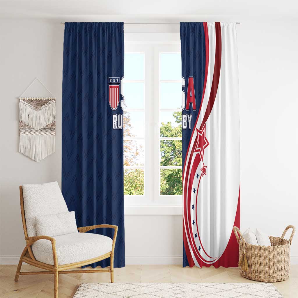 USA Rugby 2026 Window Curtain Sporty Style