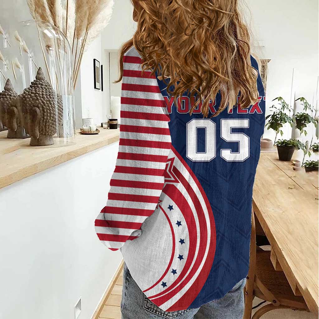 Custom USA Rugby 2026 Women Casual Shirt Sporty Style