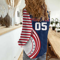Custom USA Rugby 2026 Women Casual Shirt Sporty Style