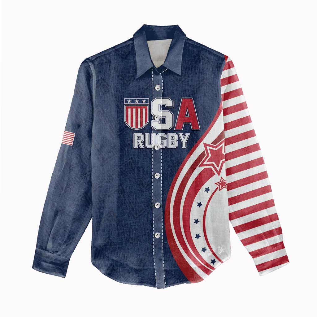 Custom USA Rugby 2026 Women Casual Shirt Sporty Style