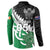 New Zealand And Ireland Rugby Custom Button Sweatshirt Silver Fern With Celtic Cross