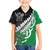 New Zealand And Ireland Rugby Custom Family Matching Off The Shoulder Long Sleeve Dress and Hawaiian Shirt Silver Fern With Celtic Cross