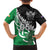 New Zealand And Ireland Rugby Custom Family Matching Off Shoulder Maxi Dress and Hawaiian Shirt Silver Fern With Celtic Cross