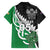 New Zealand And Ireland Rugby Custom Family Matching Off Shoulder Maxi Dress and Hawaiian Shirt Silver Fern With Celtic Cross