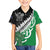 New Zealand And Ireland Rugby Custom Family Matching Off Shoulder Maxi Dress and Hawaiian Shirt Silver Fern With Celtic Cross