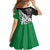 New Zealand And Ireland Rugby Custom Family Matching Summer Maxi Dress and Hawaiian Shirt Silver Fern With Celtic Cross