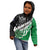 New Zealand And Ireland Rugby Custom Kid Hoodie Silver Fern With Celtic Cross