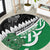 New Zealand And Ireland Rugby Round Carpet Silver Fern With Celtic Cross