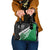 New Zealand And Ireland Rugby Shoulder Handbag Silver Fern With Celtic Cross