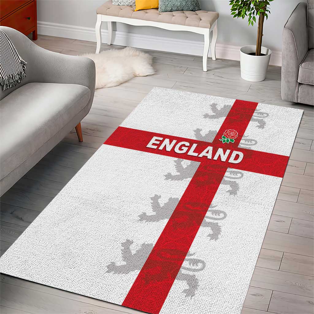 England Rugby Area Rug Vintage Style